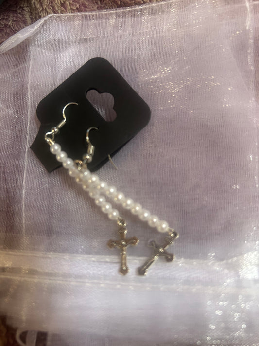 Cross earrings