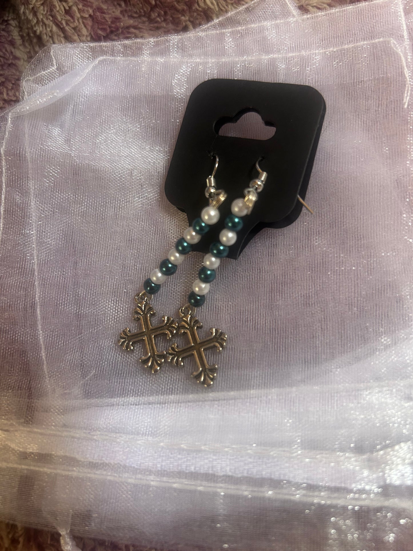 Cross earrings