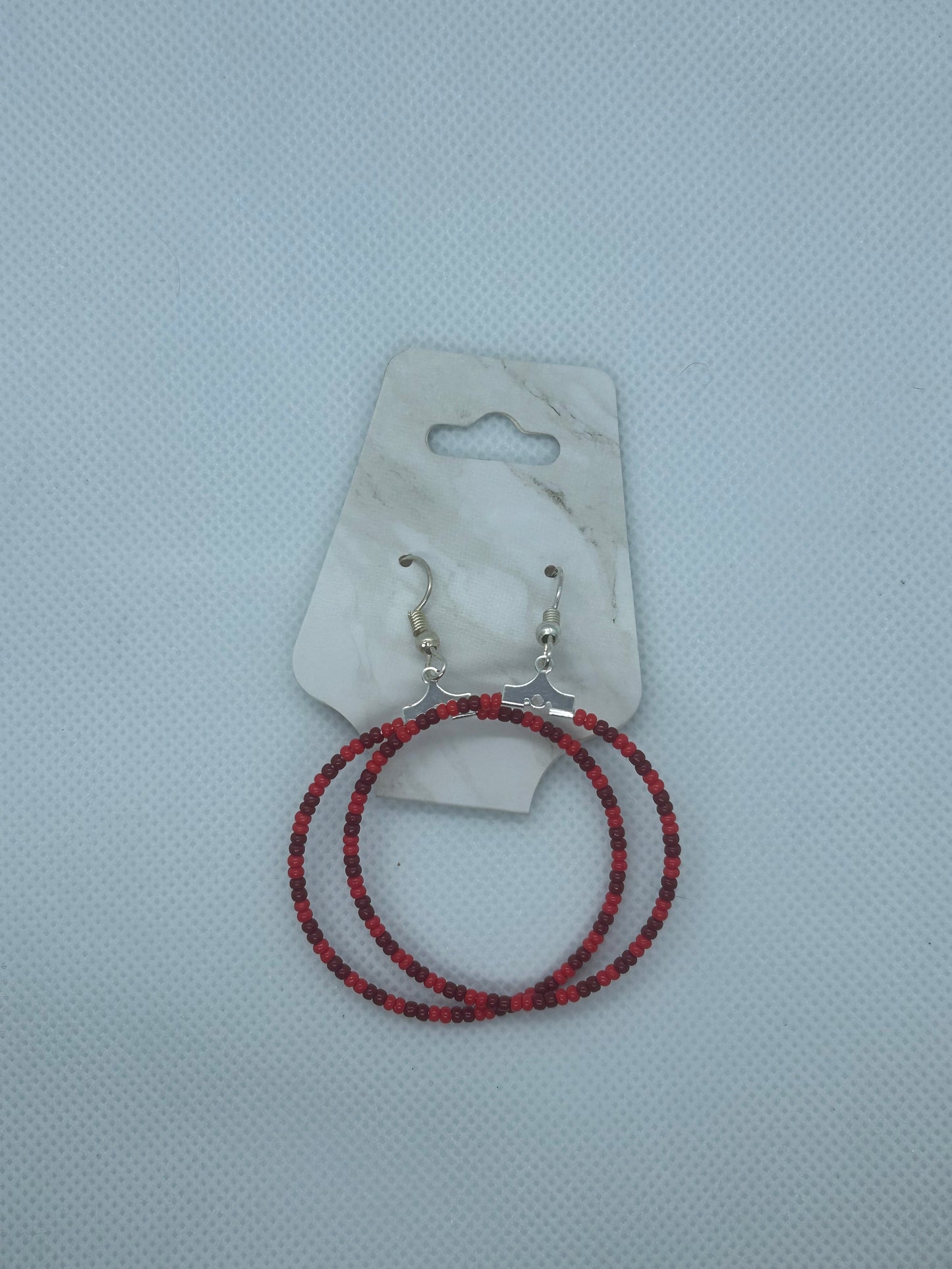 Beaded Hoop Earrings