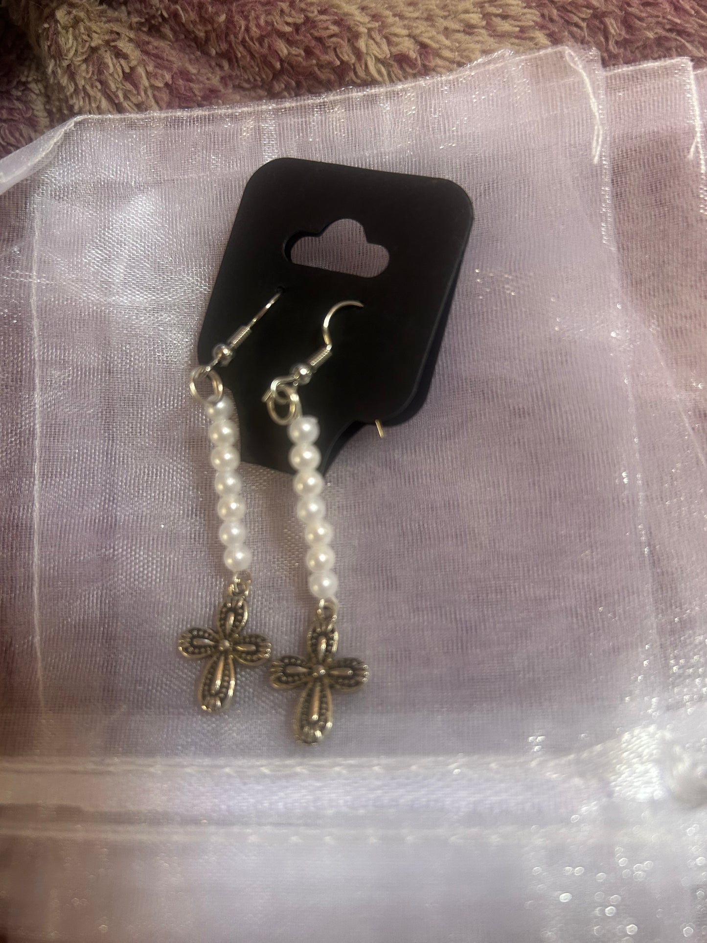 Cross earrings