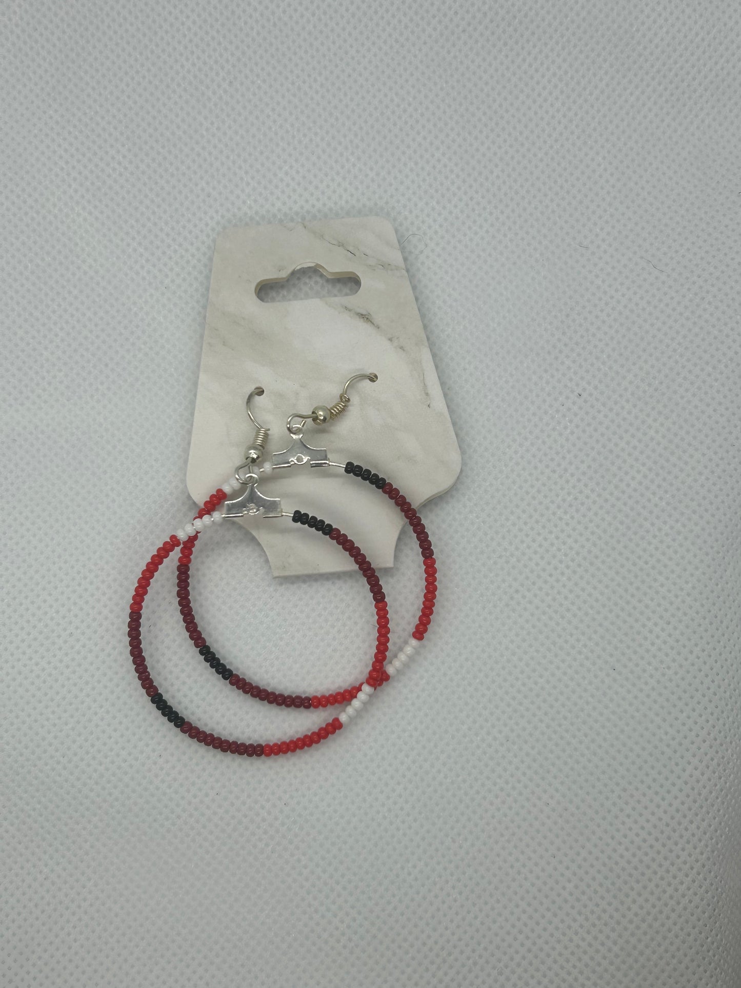 Beaded Hoop Earrings