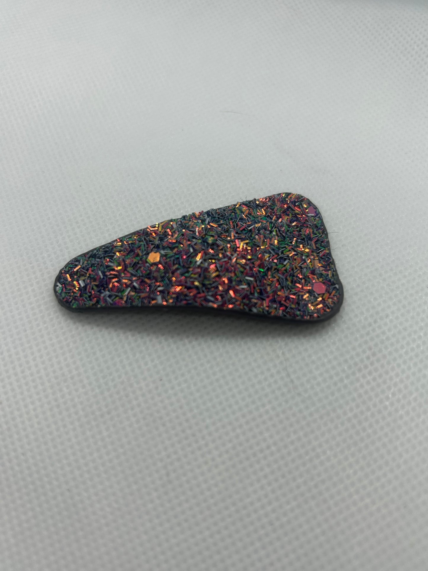 Multicolor glitter hair clip