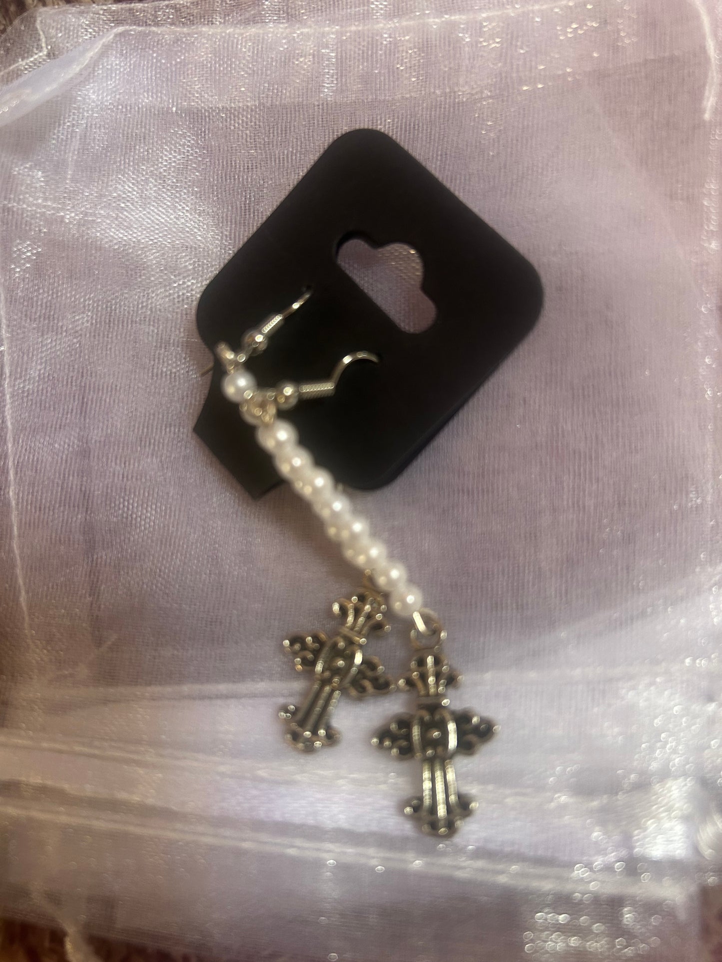 Cross earrings