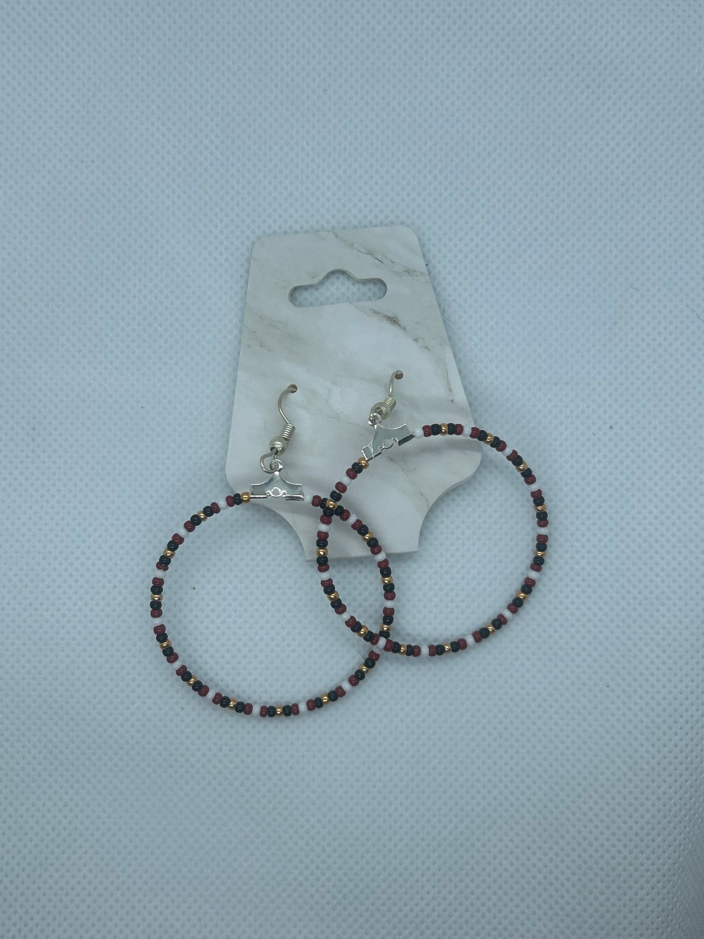 Beaded Hoop Earrings