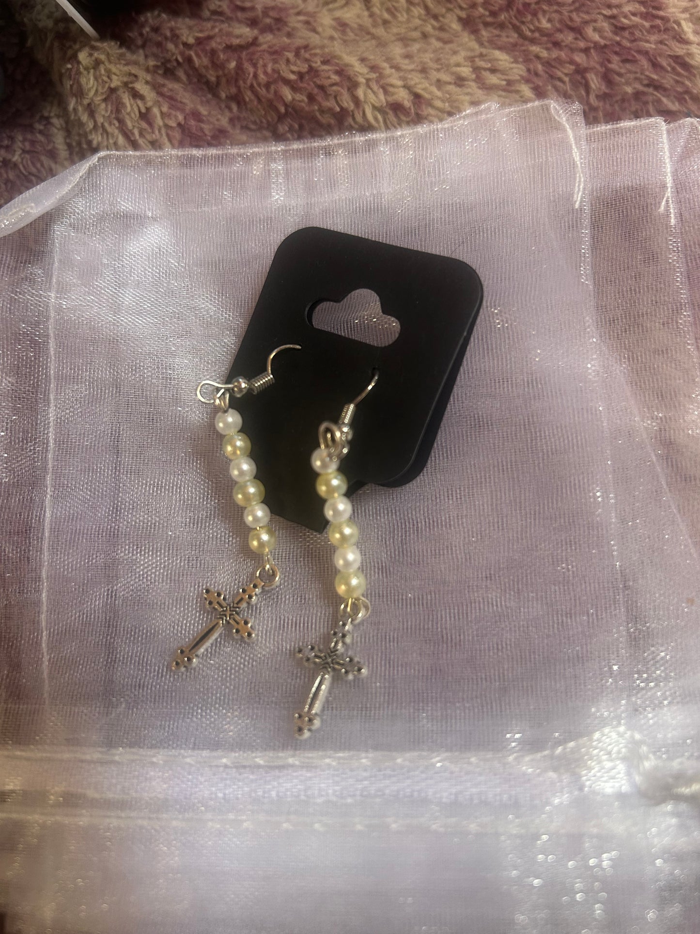 Cross earrings