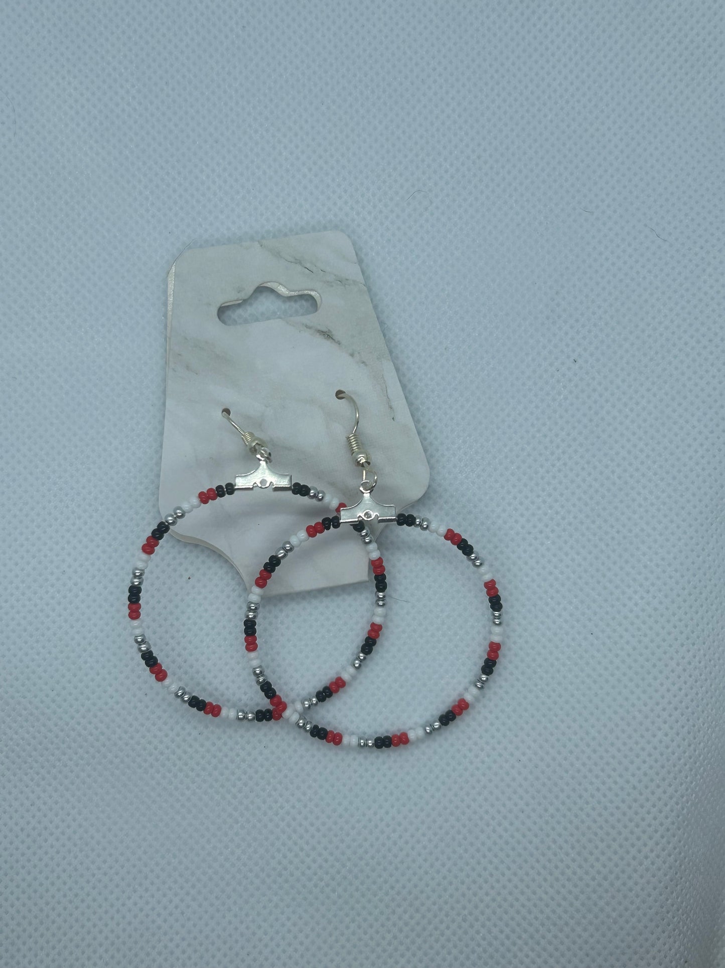 Beaded Hoop Earrings