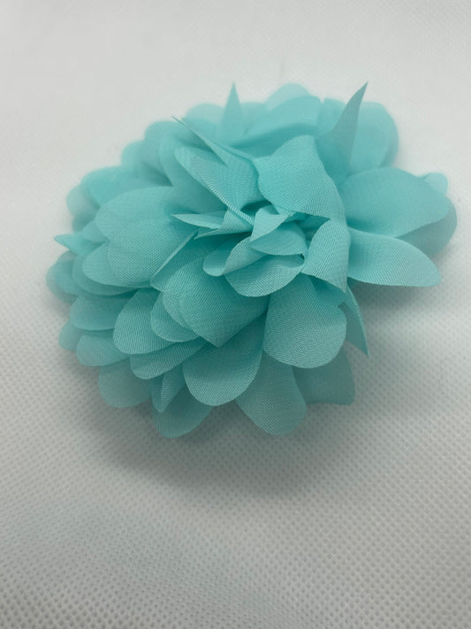 Blue flower hair clip