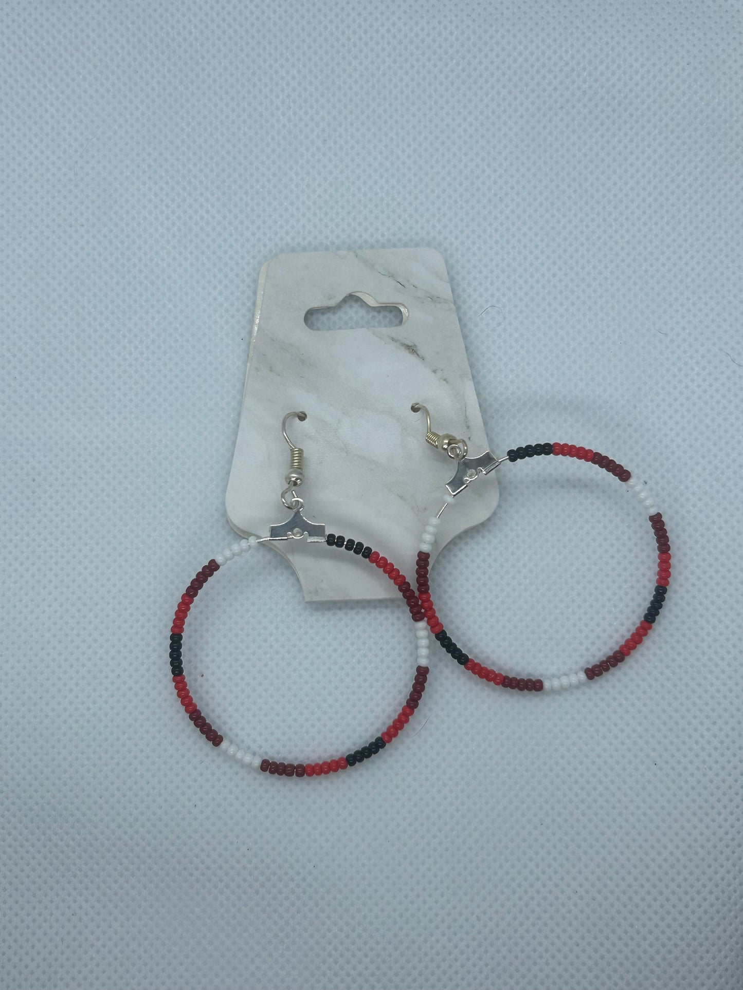 Beaded Hoop Earrings