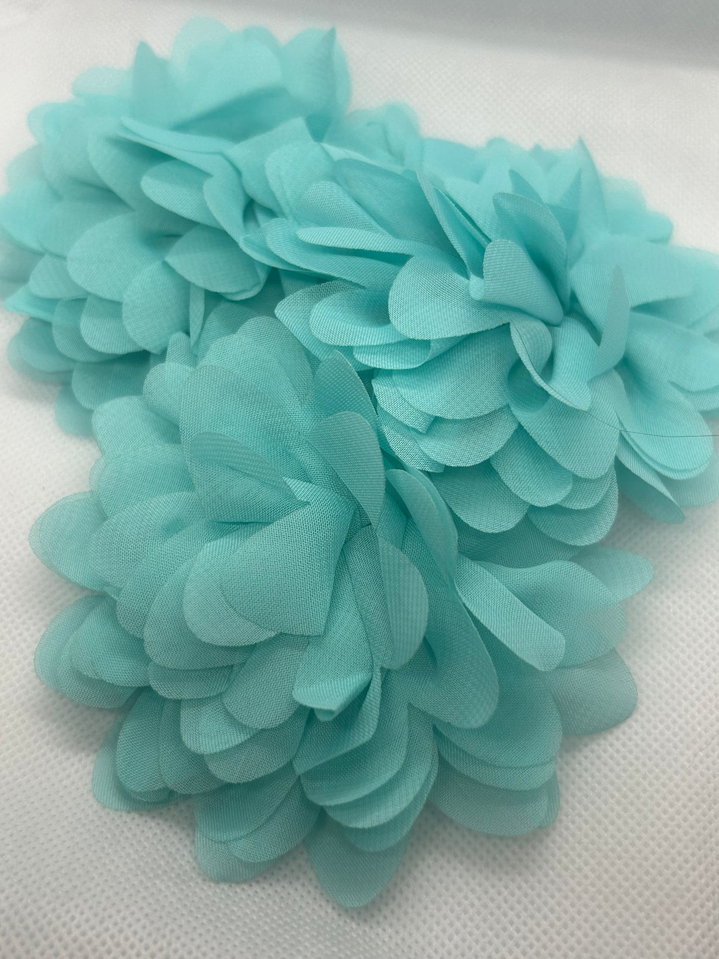 Blue flower hair clip