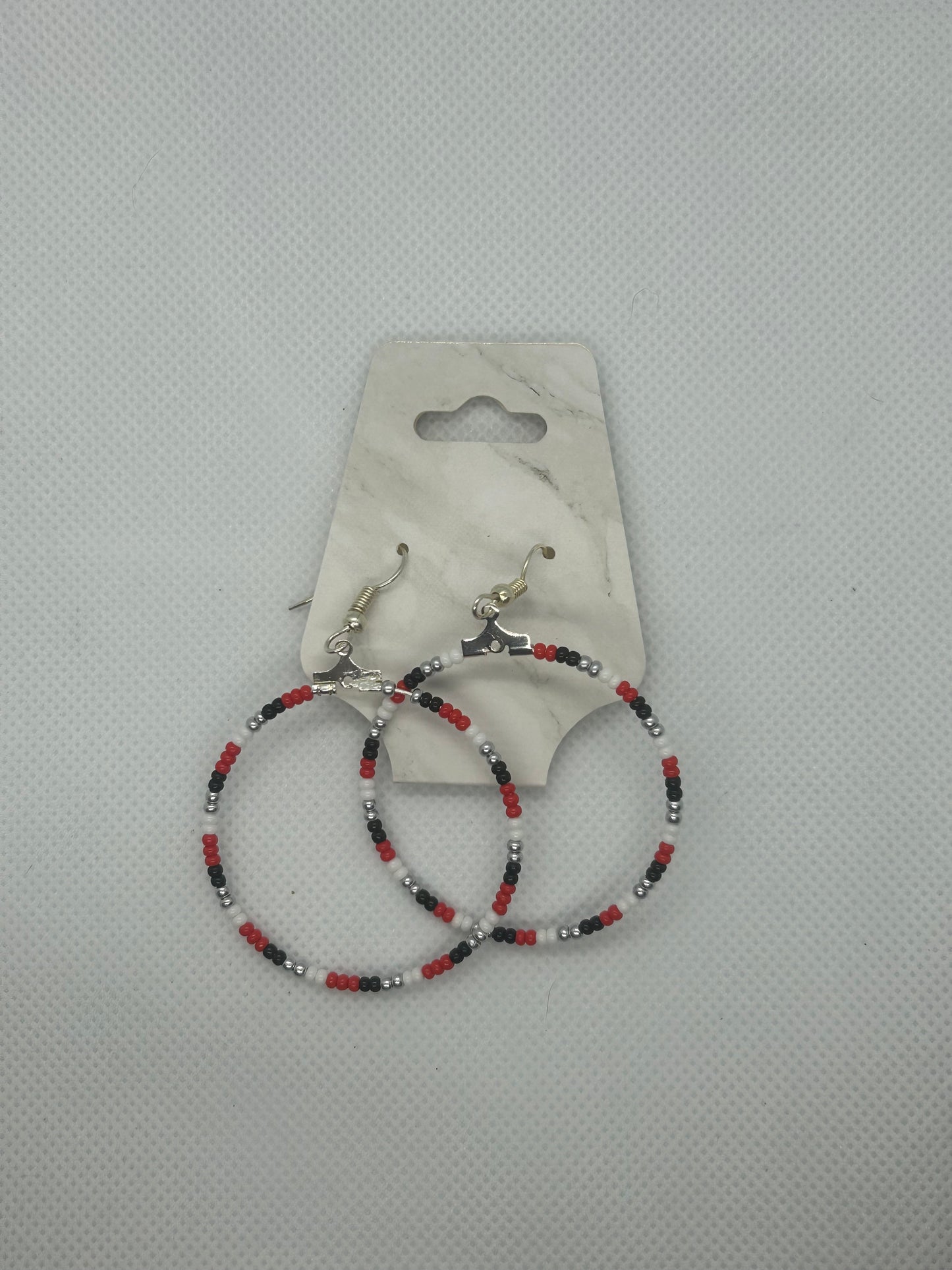 Beaded Hoop Earrings