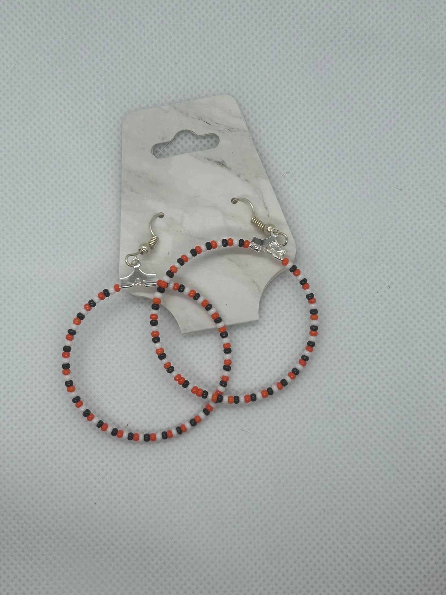 Beaded Hoop Earrings