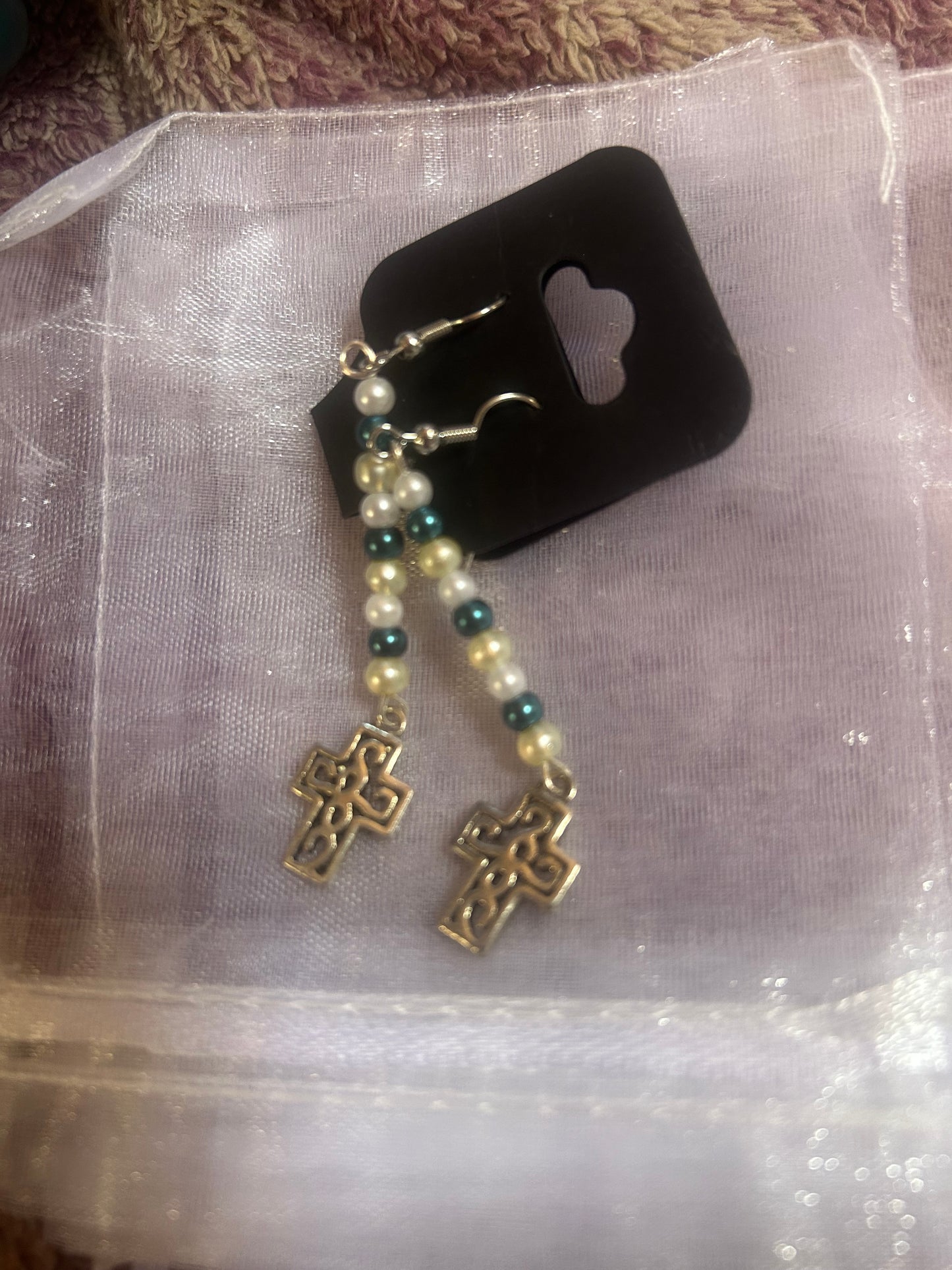 Cross earrings