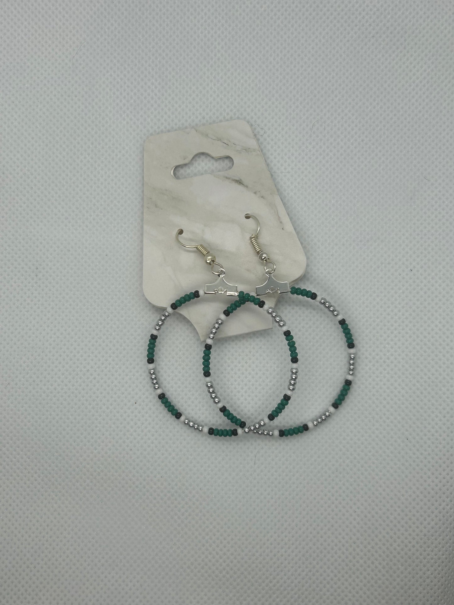 Beaded Hoop Earrings
