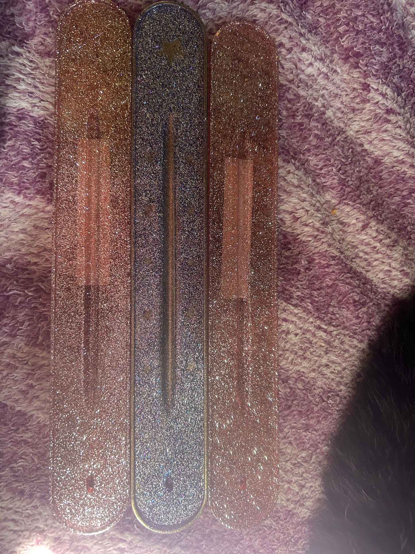 Resin incense holders