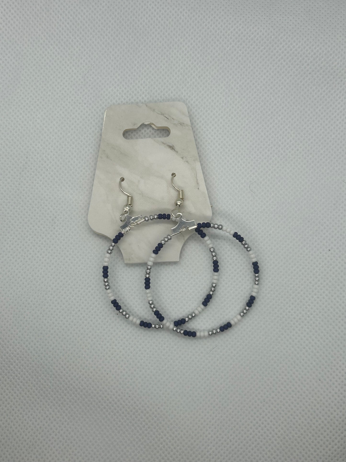 Beaded Hoop Earrings