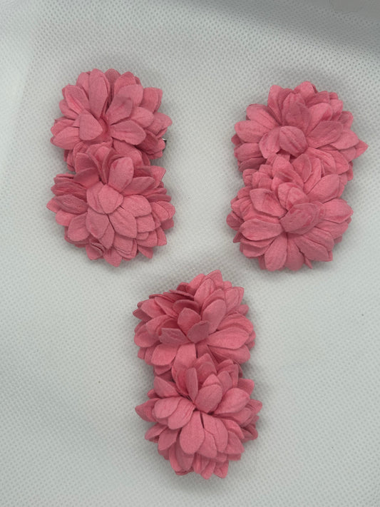 Dusty Rose Small Hair Clips