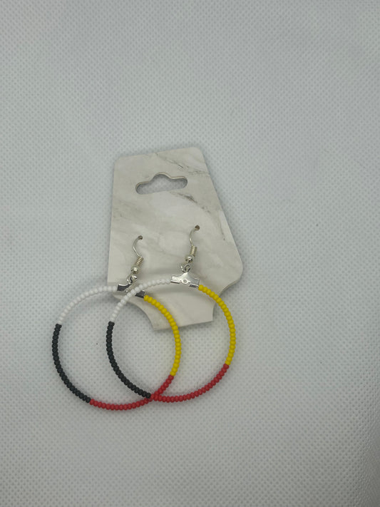 Beaded Hoop Earrings