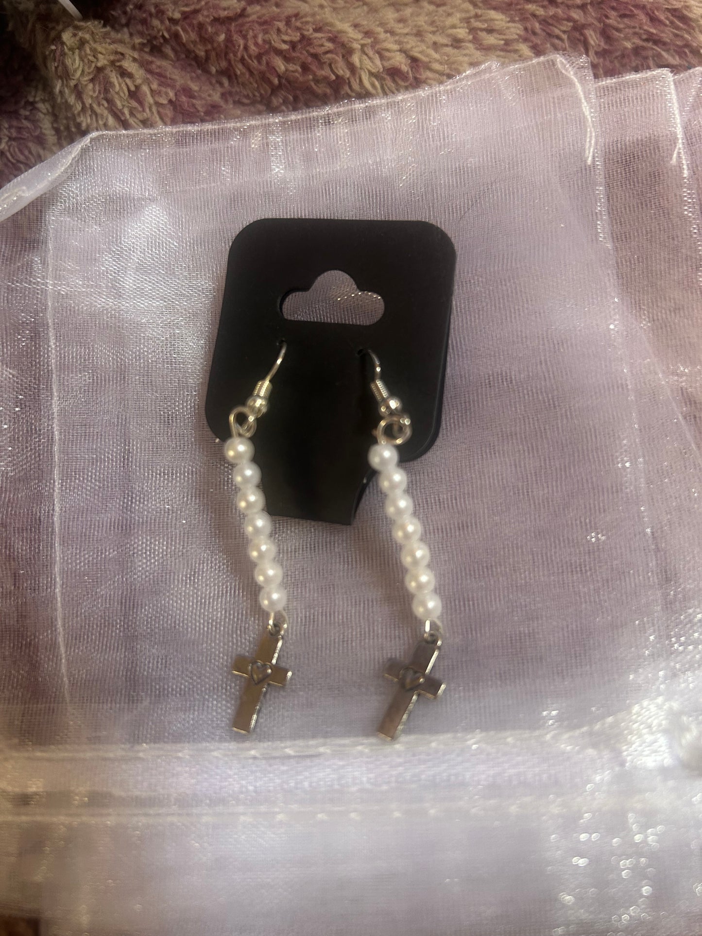 Cross earrings