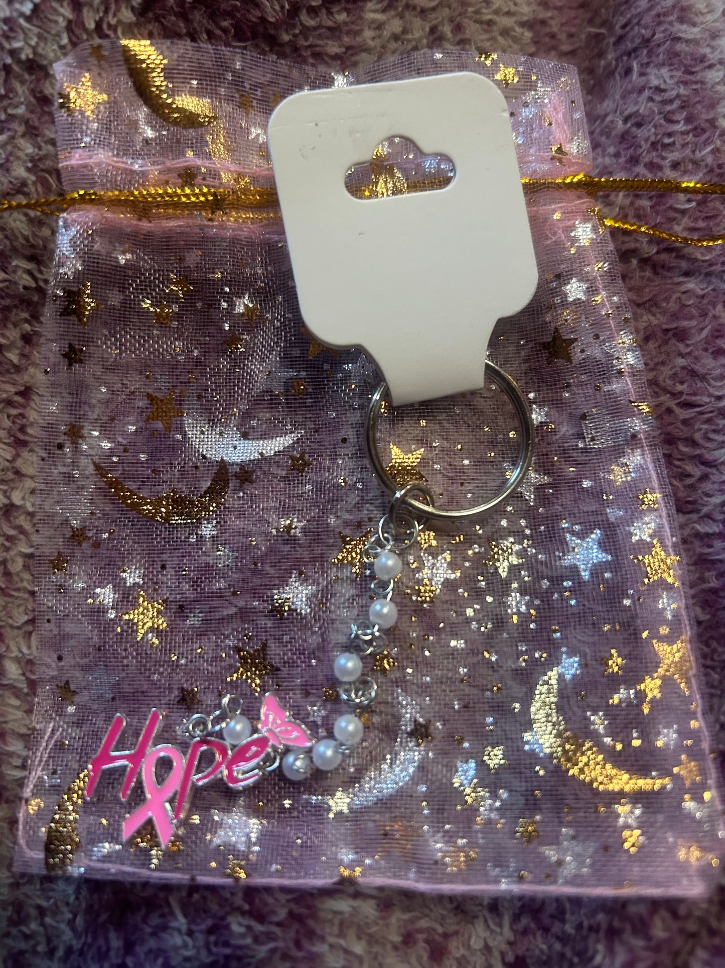 Beast Cancer Awareness Keychains