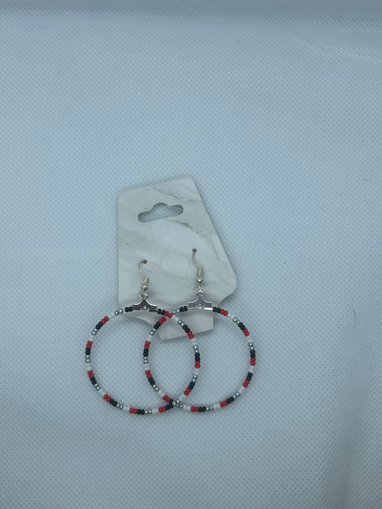 Beaded Hoop Earrings